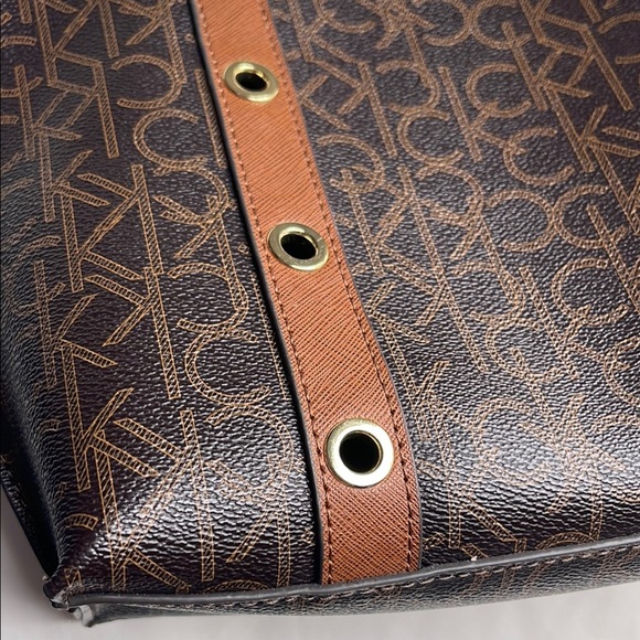 Calvin Klein Monogram Brown Tote - Picture 6 of 14